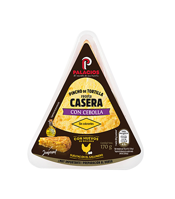 Fatia de Tortilha Receita Caseira Palacios com cebola 170gr