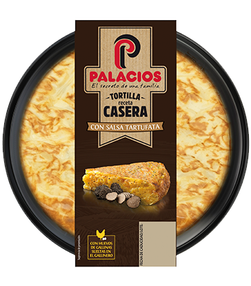 <b>Novidade:</b> Tortilha Receita Caseira Palacios com Molho Tartufata 600gr
