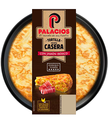 <b>Novidade:</b> Tortilha Receita Caseira Palacios com Presunto Enrique Toms 600gr
