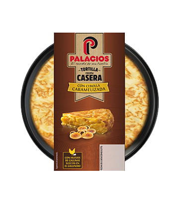<b>Novidade:</b> Tortilha Receita Caseira Palacios com Cebola Caramelizada 300gr