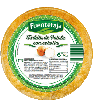 Tortilha de batata fresca com cebola mdia