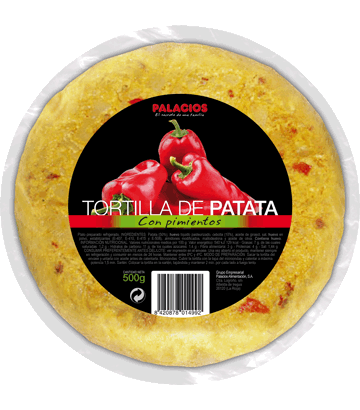 Tortilha de batata com pimentos mdia