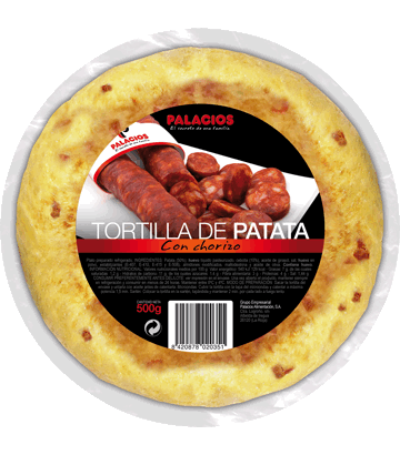 Tortilha de batata com chourio mdia