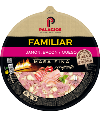 Pizza Familiar Presunto Bacon